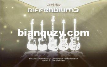 环境吉他 – Audiofier Riffendium 3 KONTAKT-DECiBEL