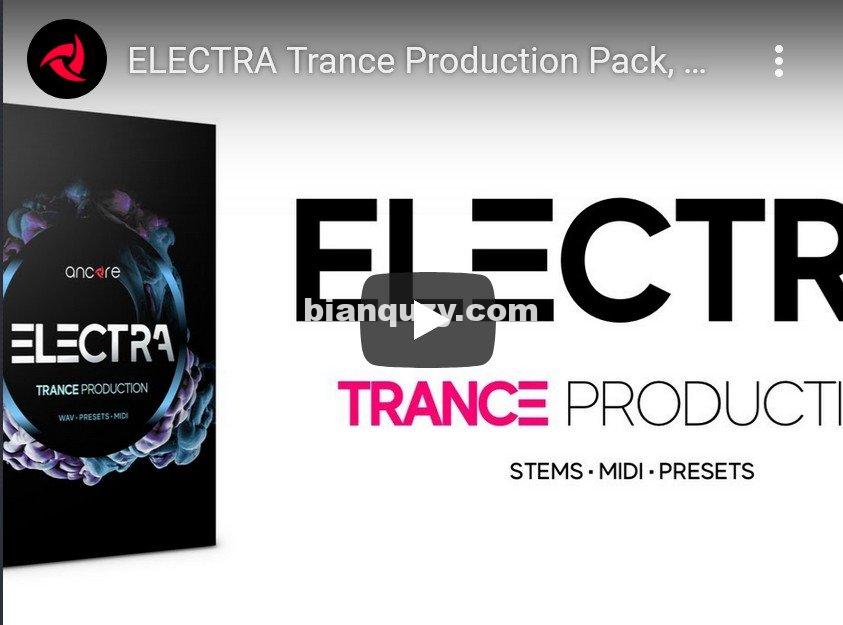 Ancore Sounds ELECTRA Trance Production Pack WAV MiDi SYNTH PRESETS-DISCOVER