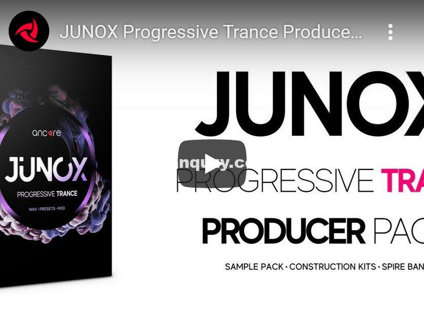 Ancore Sounds JUNOX Progressive Trance WAV MiDi SYNTH PRESETS-DISCOVER