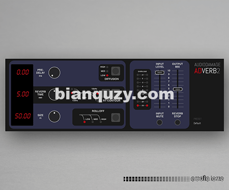 老式数字板混响 – Audio Damage AD045 ADverb2 v2.1.0 [WiN, MacOSX]