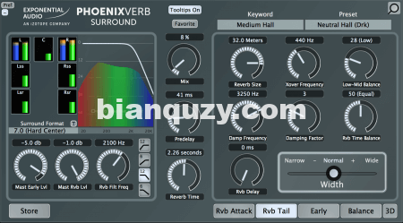 混响插件 – Exponential Audio PhoenixVerb v6.0.1a [WiN]