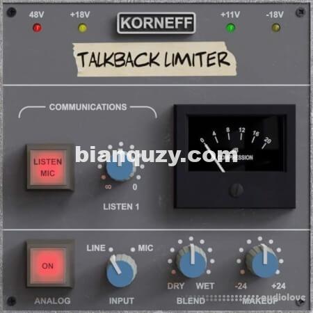 经典限制器 – Korneff Audio Talkback Limiter v1.0 [WiN]