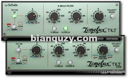 均衡器插件 – Softube Tonelux Tilt v2.5.9 [WiN]