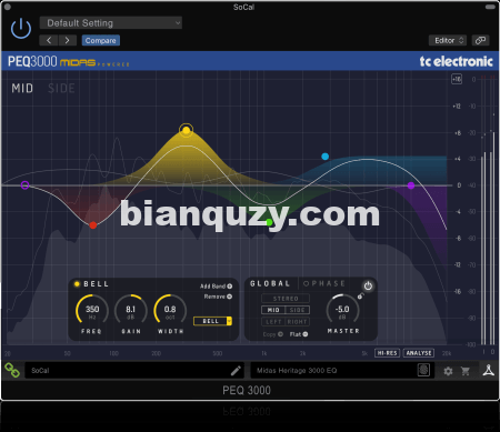 多功能EQ插件 – TC Electronic PEQ3000 v1.0.02 [WiN]