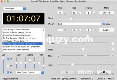控制播放速度的工具 – Roni Music Amazing Slow Downer v3.6.7 / v4.0.4 [WiN, MacOSX]