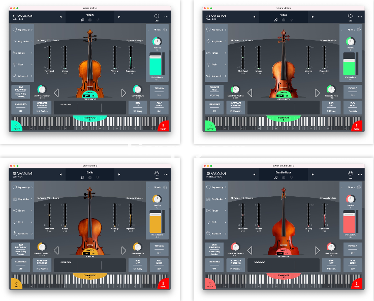 弦乐独奏音色库4合1组合包 - Audio Modelling SWAM Solo Strings Bundle v3.0 CE WIN - 编曲资源