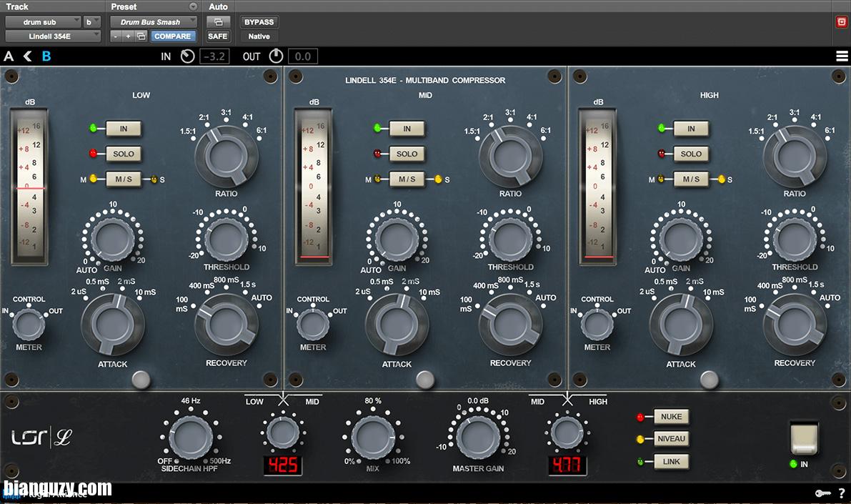 最著名的老式二极管桥式压缩器 – Lindell Audio 354E v1.0.0 macOSX