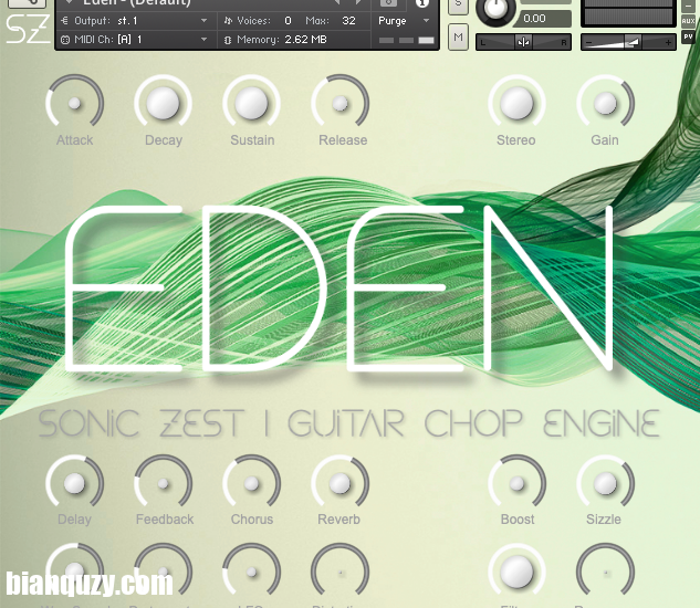 吉他循环loop音源 – Sonic Zest Eden LITE KONTAKT