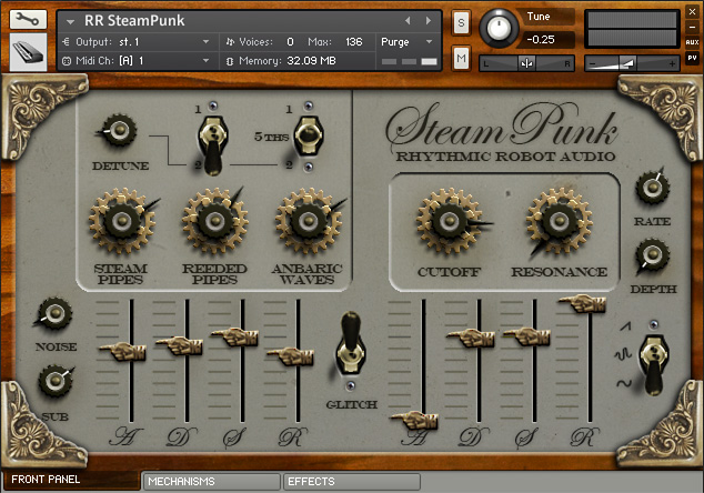 蒸汽合成器 Rhythmic Robot Audio SteamPunk KONTAKT