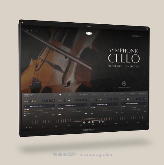 交响大提琴 Kompose Audio Symphonic Cello Soundbox iNTERNAL-ohsie