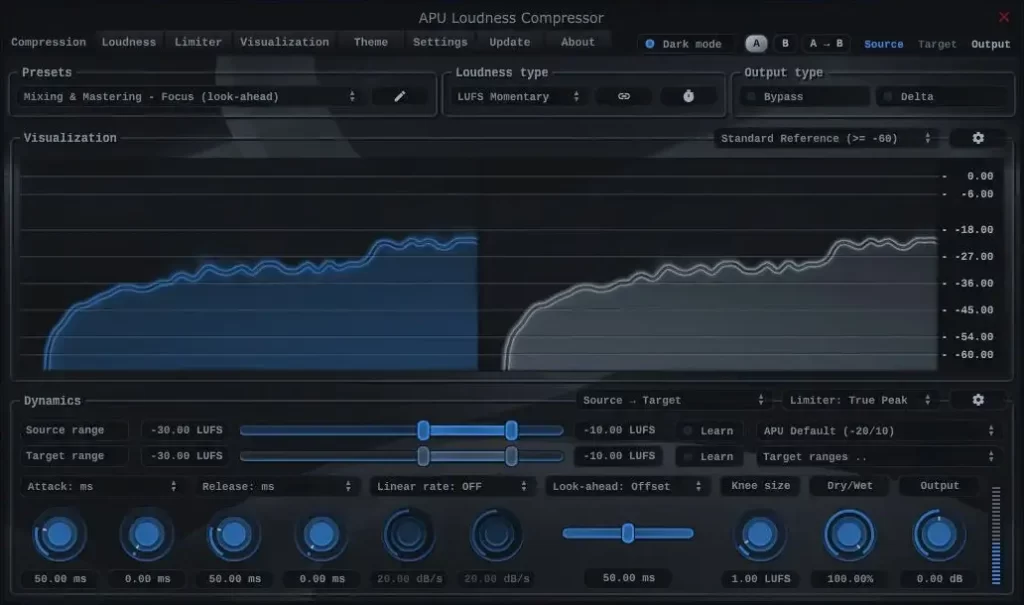 实时等响度滤波器 APU Software Loudness Contour v4.6.1 [WiN, MacOSX]