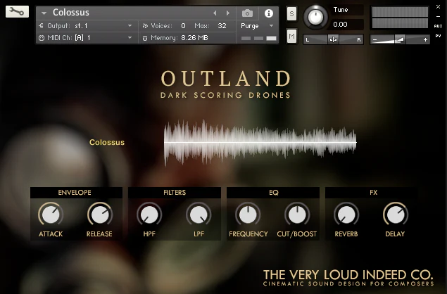 影视氛围长音 The Very Loud Indeed Co. OUTLAND: Dark Scoring Drones KONTAKT