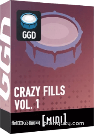 鼓疯狂加花 GetGood Drums GGD Crazy Fills Vol.1 Midi Pack [MiDi]