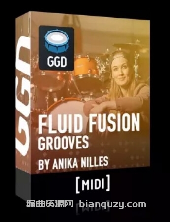 节奏型素材包 GetGood Drums GGD Fluid Fusion by Anika Nilles Midi Pack [MiDi]