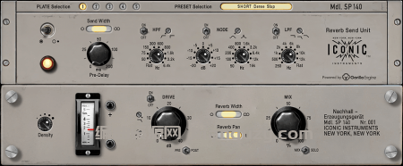著名德国钢板式混响器 Iconic Instruments SP140 Plate Reverb v1.0.1 [WiN]