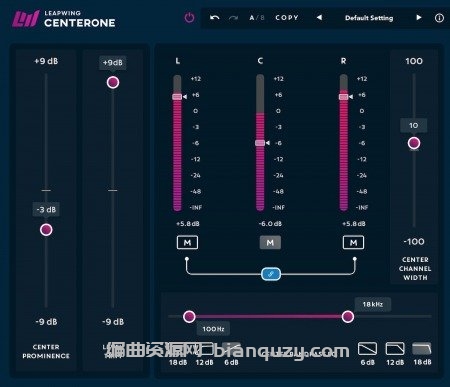 专为立体声处理设计的母带M/S信号处理插件‌ Leapwing Audio CenterOne v2.14.10 [WiN]