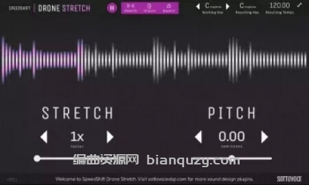 音频拉伸插件 SottovoceDSP SpeedShift Drone Stretch v2.0.1 [WiN]
