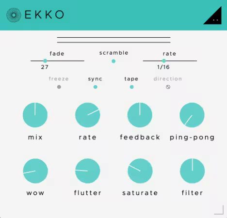 磁带延迟效果器插件 SoundGhost Ekko v1.0.2 Win/MacOS
