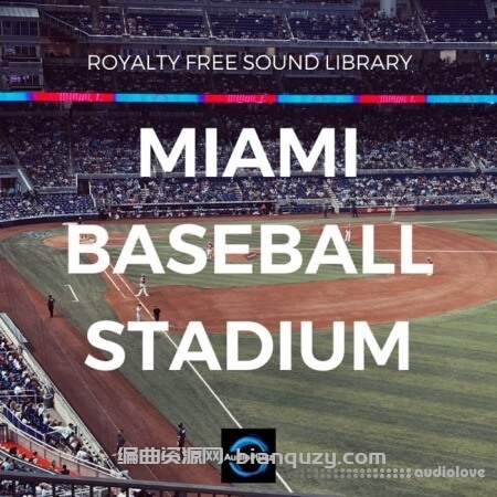 纽约洋基队与佛罗里达马林鱼队现场录音 Audiopluzz Miami Baseball Stadium Sound Effects [WAV]