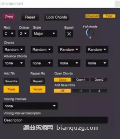 No Hassle Beats Chordprinter [AMXD]