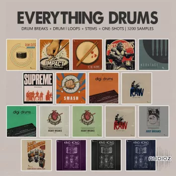 全能鼓组 Retro Loops Everything Drums (One-Shots and Drum Breaks) WAV