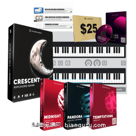 借助即时生成的专业级和弦 The Sample Select Crescent [WAV, MiDi, Synth Presets]