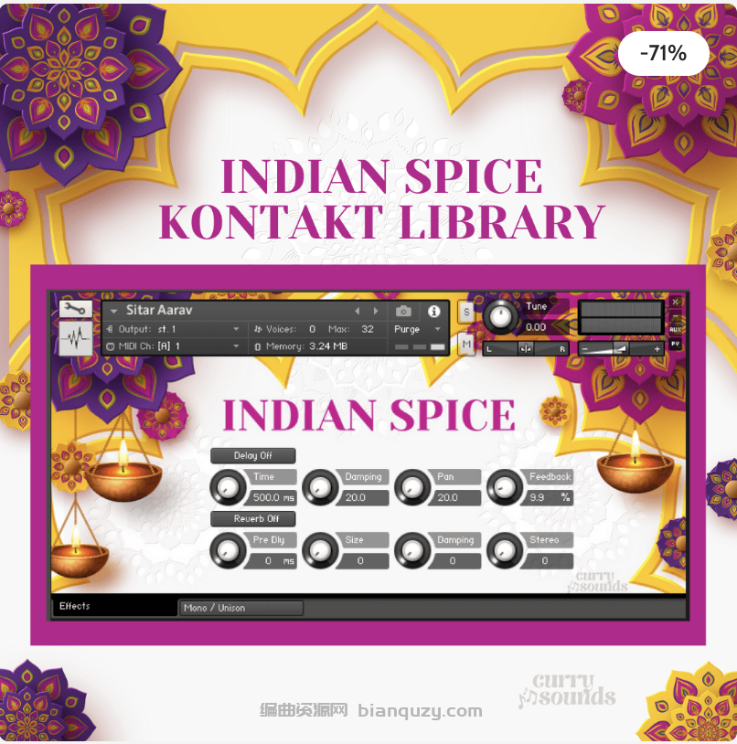 印度风情 Sonic Market Indian Spice KONTAKT