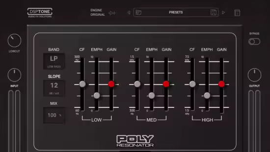 谐振效果器 DSPTone POLYRESONATOR 1.0.1 MacOS