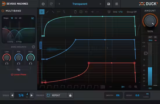 侧链压缩与音量塑形插件 Devious Machines Duck 2 v2.0.22 MacOS