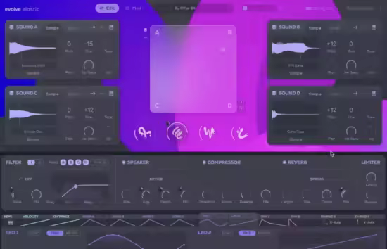 采样合成器 Excite Audio Evolve Elastic v1.0.0 MacOS