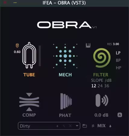 动态失真与冲击塑形效果器 iFeature IFEA ORBA v1.1.1 MacOS