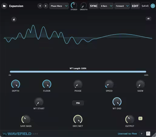 滤波调制效果器 Fine Increments Wavefield v1.0.4 U2B MacOS