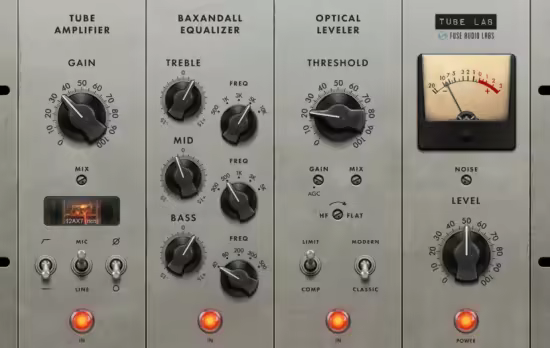 复古风格电子管通道条 Fuse Audio Labs Tube Lab 1.0.0 WIN
