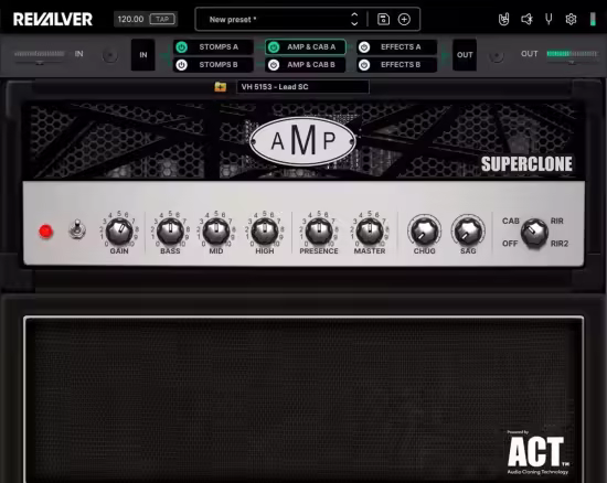 吉他和贝斯放大器及效果器模拟插件 HeadRush Revalver Suite 5.1.2 WIN