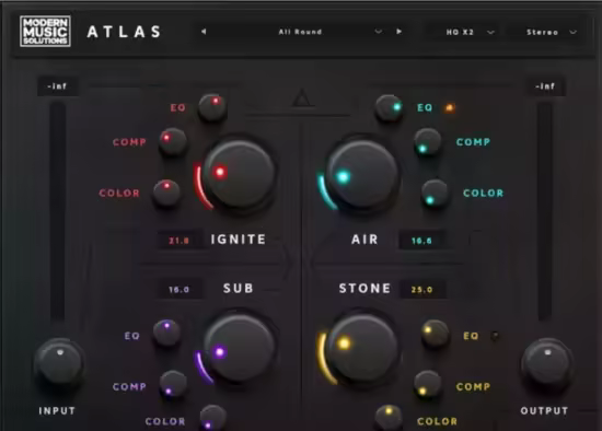 多频段音色塑形插件 Modern Music Solutions Atlas 1.0.2 Win/macOS