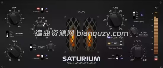 双引擎谐波饱和效果器 2B Played Music Saturium 1.2 WIN