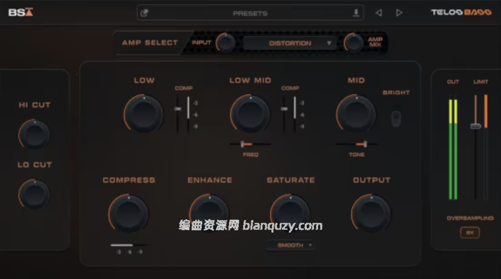 专为贝斯优化的全能型处理插件 Black Salt Audio Telos Bass v1.1.4 U2B MacOS