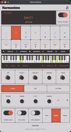 创新的实时和弦生成插件 Clayworks Harmonimo v1.2.4 WIN