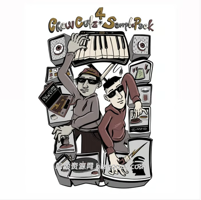 Crewcutz Sample Pack 4 WAV MiDi