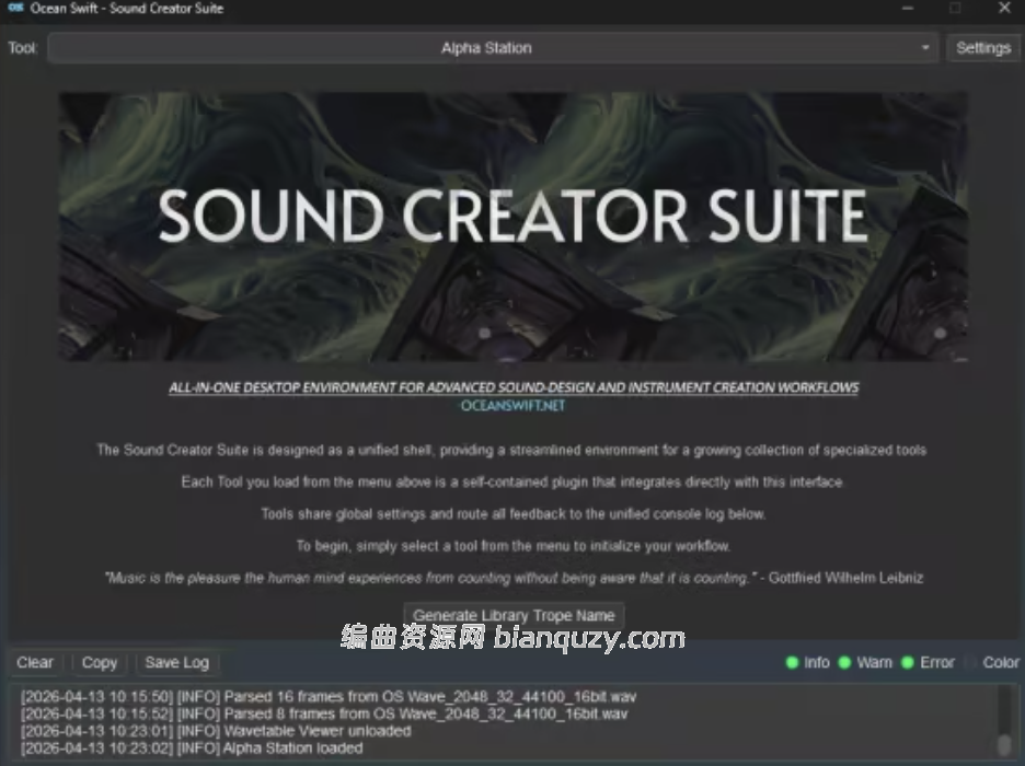 高级声音设计和虚拟乐器的多合一桌面环境 Ocean Swift Sound Creator Suite 1.9.0 WIN
