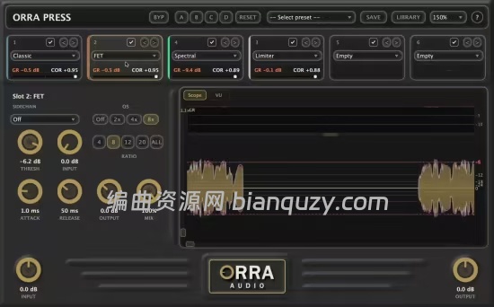 多模块串联压缩器 Orra Audio Orra Press v1.0.1 U2B MacOS