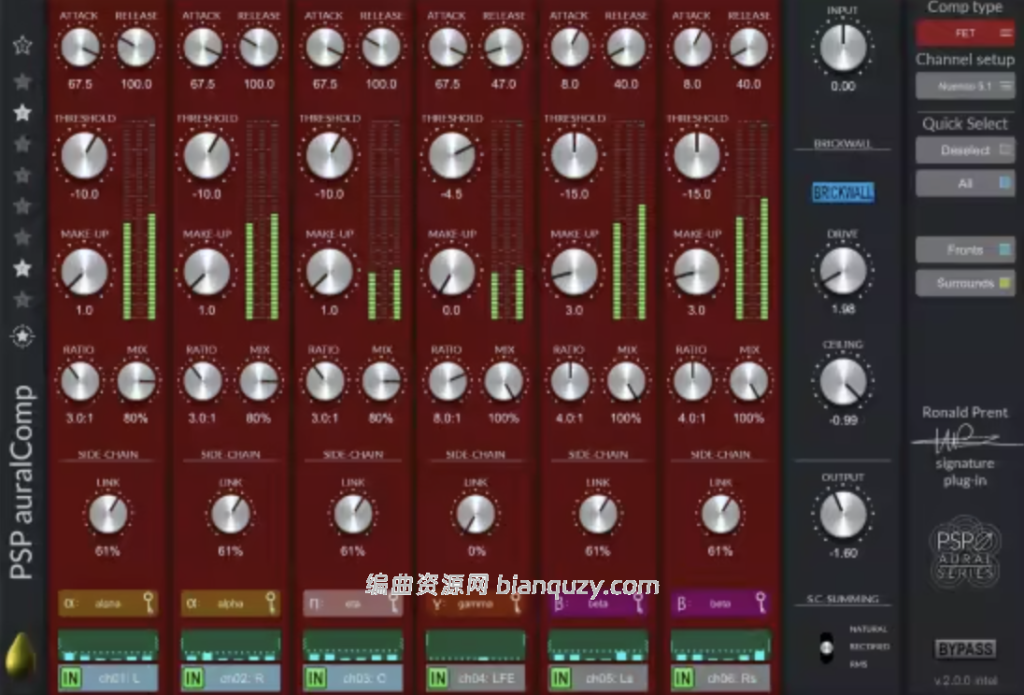 牛油果动态处理插件 PSP auralComp v2.0.0 U2B MacOS