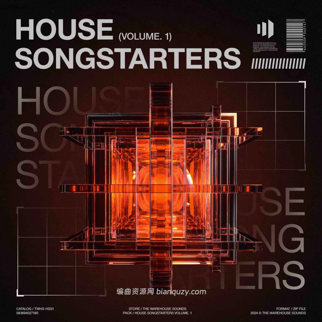 各类浩室歌曲创作起始素材包 The Warehouse Sounds House Songstarters Vol.1 WAV MiDi