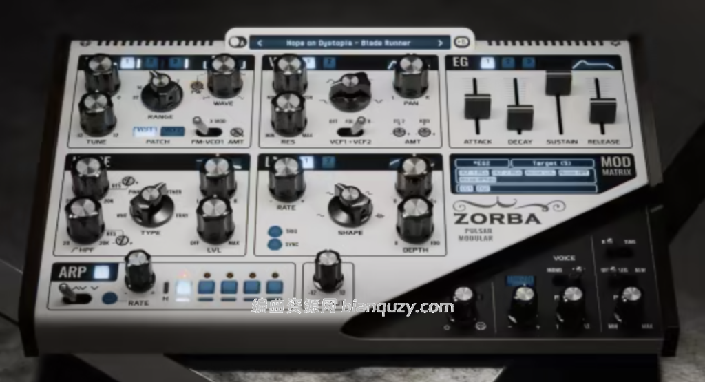 单复音软体合成器 Pulsar Modular Zorba 1.0.0 WIN