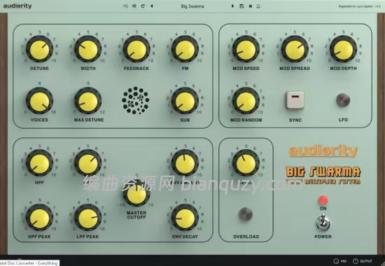 声音倍增与反馈效果器 Audiority Big Swarma 1.0.1 WIN