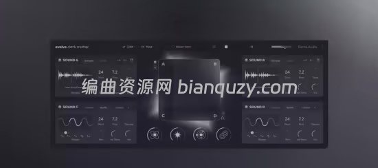 专为黑暗、厚重和氛围感电子音乐设计的采样合成器 Excite Audio Evolve Dark Matter 1.0.0 WIN