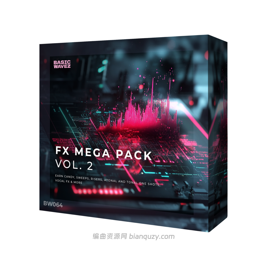 深邃与沉浸感的电子音乐转场与特效音效包 Basic Wavez FX Mega Pack Vol.2 WAV-FANTASTiC