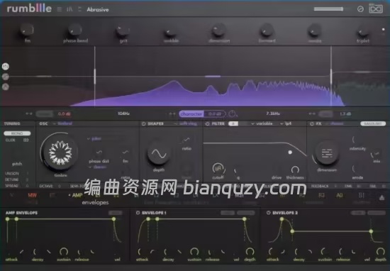 专为低音设计的多频段合成器 UVI Rumble 1.0.0 WIN
