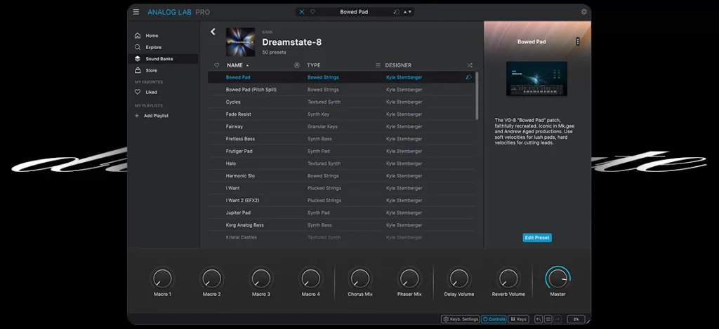 模拟合成器音色库 Haven Audio Dreamstate-8 Analog Lab Bank-FANTASTiC