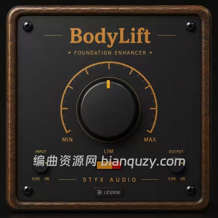 低频与低中频强化插件 Audioloom Styx Audio BodyLift 1.0.8 WIN